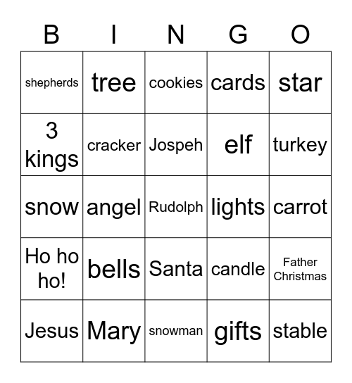 Christmas  2020 Bingo Card