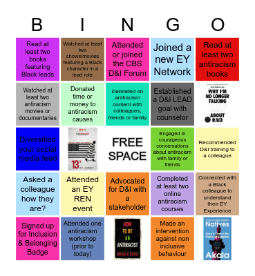Allyship Bingo Card