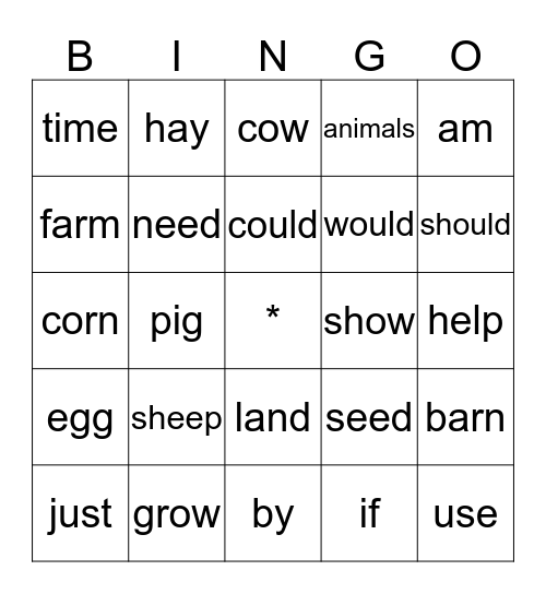 Bingo Card