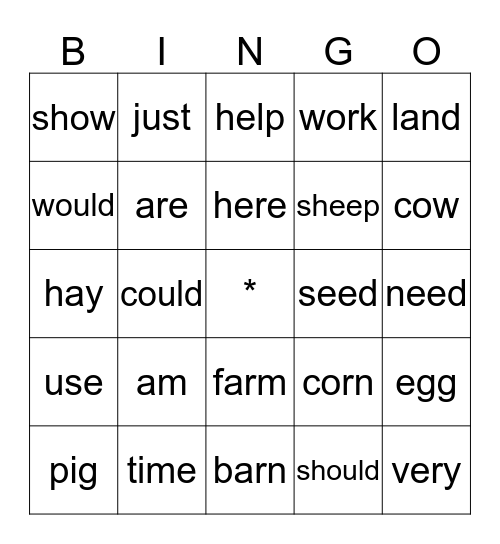 Bingo Card