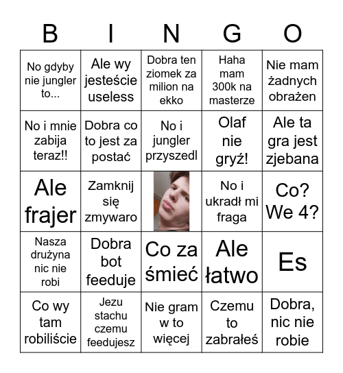 Filip League of Legends Bingo Card