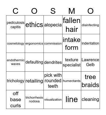 Elite School of Cosmetology  Bingo Card