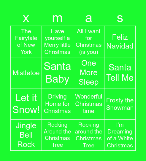 Christmas Bingo! Bingo Card