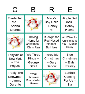 Festive Bingo Card