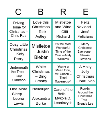 Festive Bingo Card