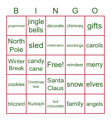 Bingo! Bingo Card