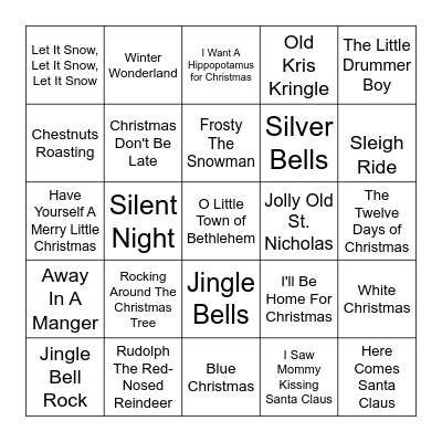 Christmas Bingo Card