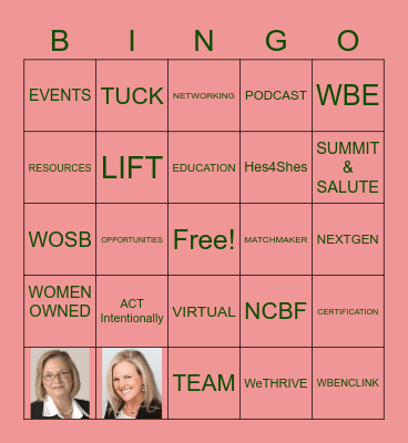 WBENC Holiday Bingo Card