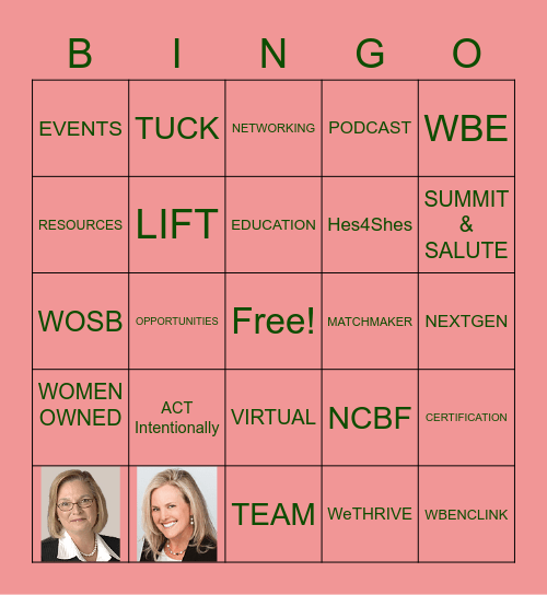 WBENC Holiday Bingo Card