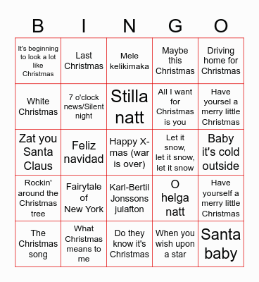 The Ransmyr x-mas bingo Card