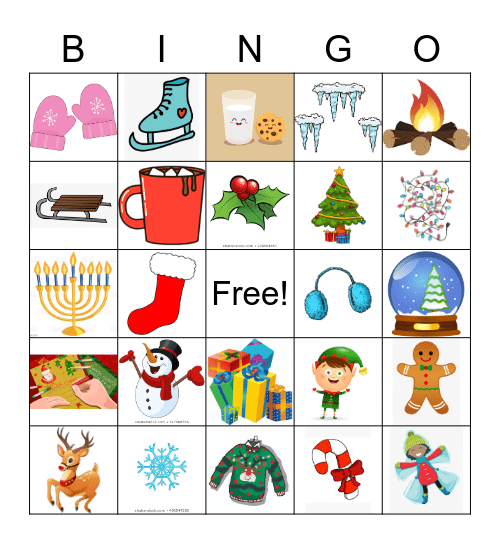 Holiday Party Bingo Card