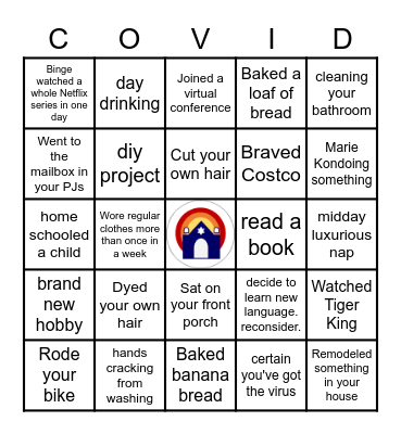 COVID Bingo Card