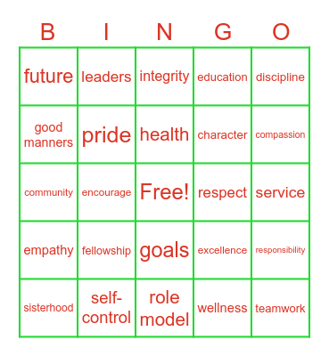 Leading Ladies Bingo Fun! Bingo Card