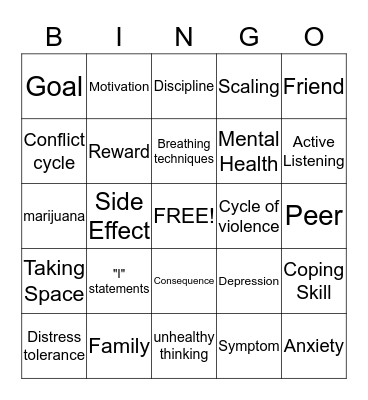 GROUP BINGO Card