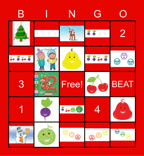 🎅🎁🎄Use Your Ears: Holiday Edition🎄🎁🎅 Bingo Card