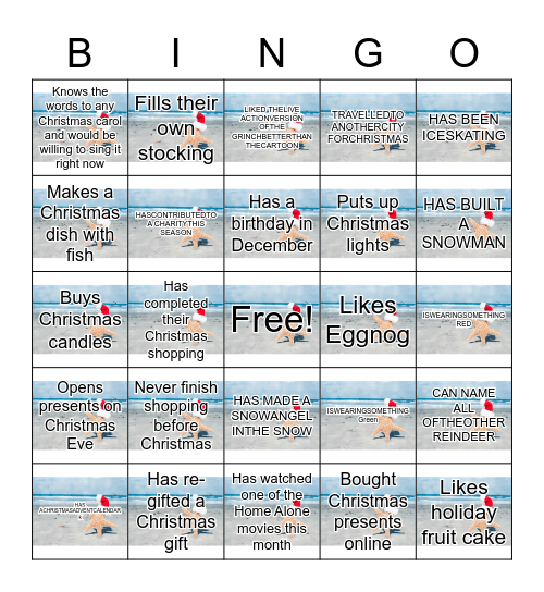 Holiday Bingo Card