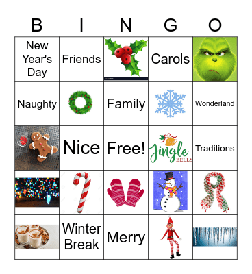 Holiday Bingo Card