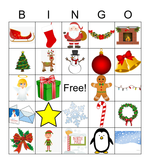Christmas Bingo Card