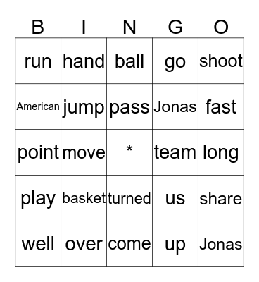 Bingo Card