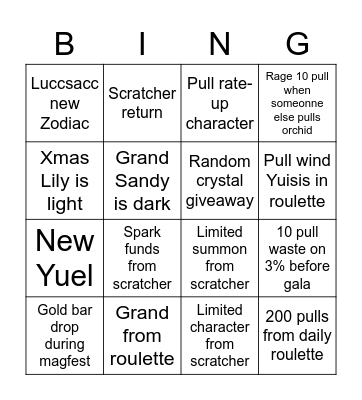 Christmas Bingo Card