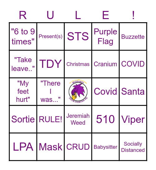 Buzzard Bingo Card