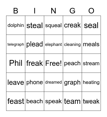 ph - ea bingo Card