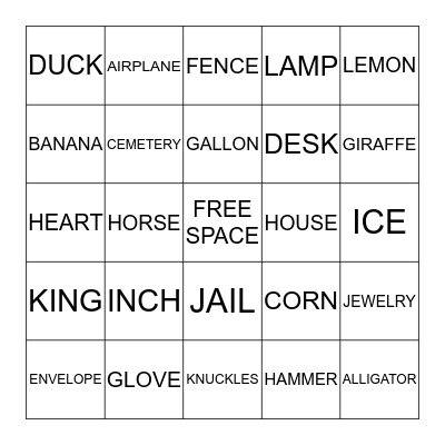 Bingo Card