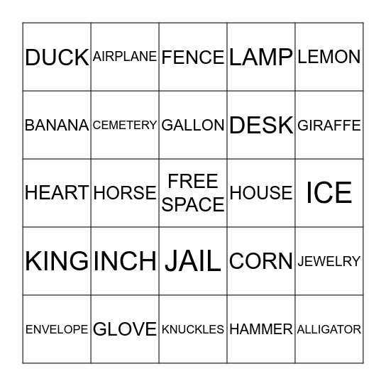 Bingo Card