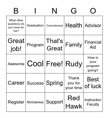 Call Night Bingo Card