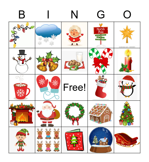 Holiday Bingo Card