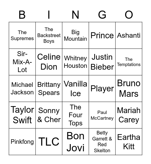 Kelli's Baby Shower Bingo Card