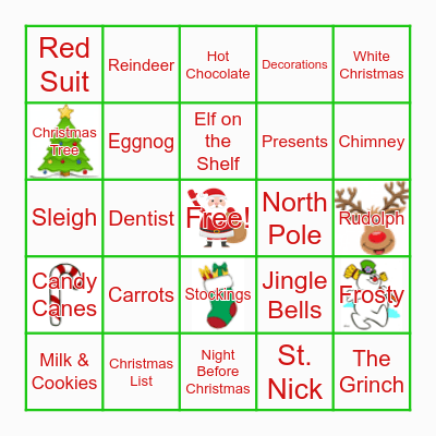 Christmas Bingo Card
