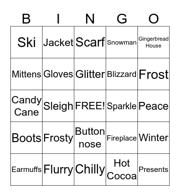 Happy Holidays! Bingo Card