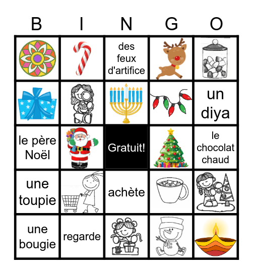 Festivals de lumières Bingo Card