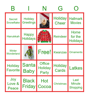 APC Game Club - Holiday Bingo Card