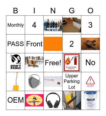 LCBAG Safety Traning Bingo Card