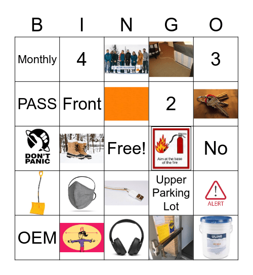 LCBAG Safety Traning Bingo Card