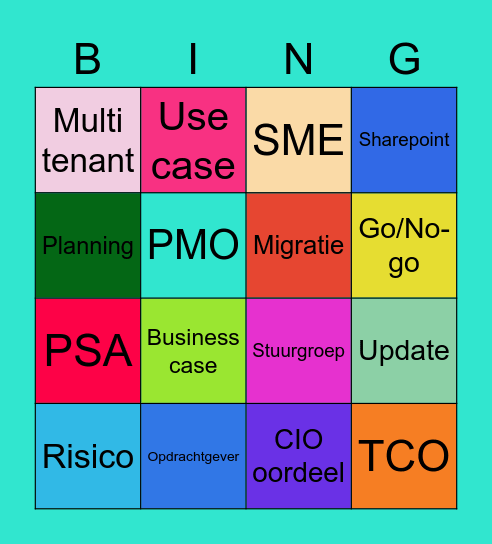 RWO-V 🎄 Bingo Card