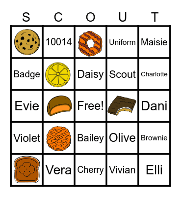 Troop 10014 Bingo Card