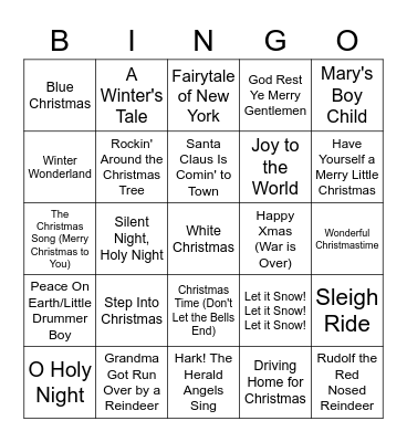 Crystalmas Palace Bingo Card