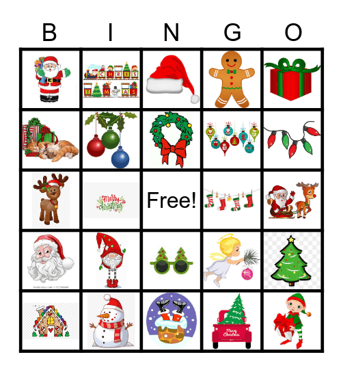 CHRISTMAS Bingo Card