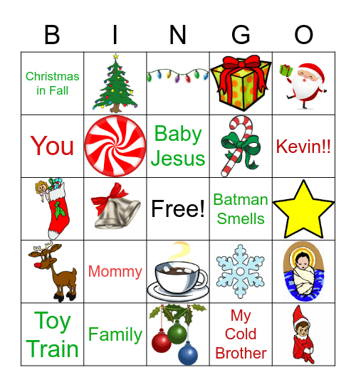 Christmas Bingo Card