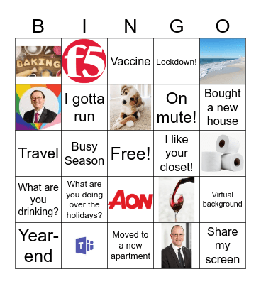 GSS Holiday Celebration Bingo Card