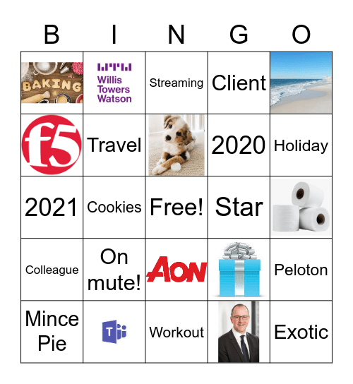 GSS Holiday Celebration Bingo Card