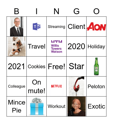 GSS Holiday Celebration Bingo Card