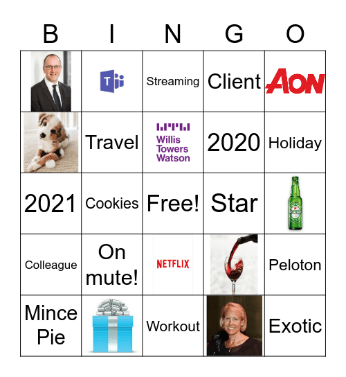 GSS Holiday Celebration Bingo Card