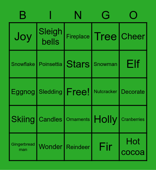 🎄 Holiday Bingo 🎄 Bingo Card