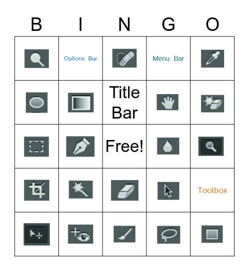 Photoshop krusong Bingo Card