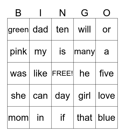 BINGO FOR BOOKS Bingo Card