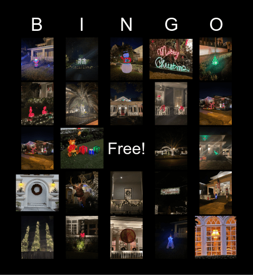 Holiday Crawl Bingo! Bingo Card